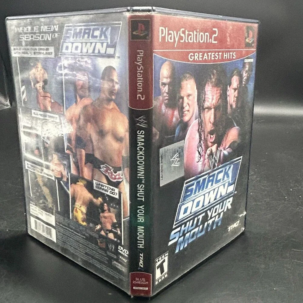 WWE SmackDown! Shut Your Mouth PS2 (PlayStation 2, 2002) Complete W/ Manual
